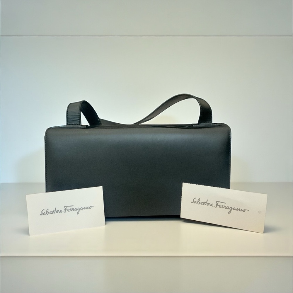 Salvatore Ferragamo Black SM Shoulder Bag